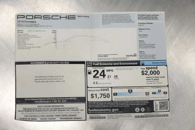 2018 Porsche 971 Panamera - Image 5 of 12