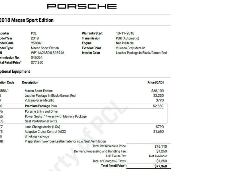 2018 Porsche Macan S - Image 20 of 20
