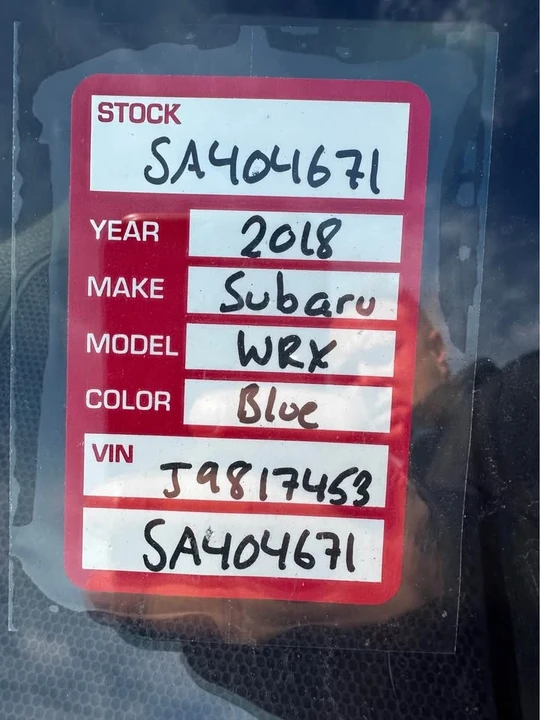 2018 Subaru Impreza WRX 4th Gen - Image 6 of 6