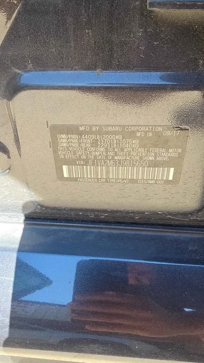 2018 Subaru Impreza WRX 4th Gen - Image 14 of 14