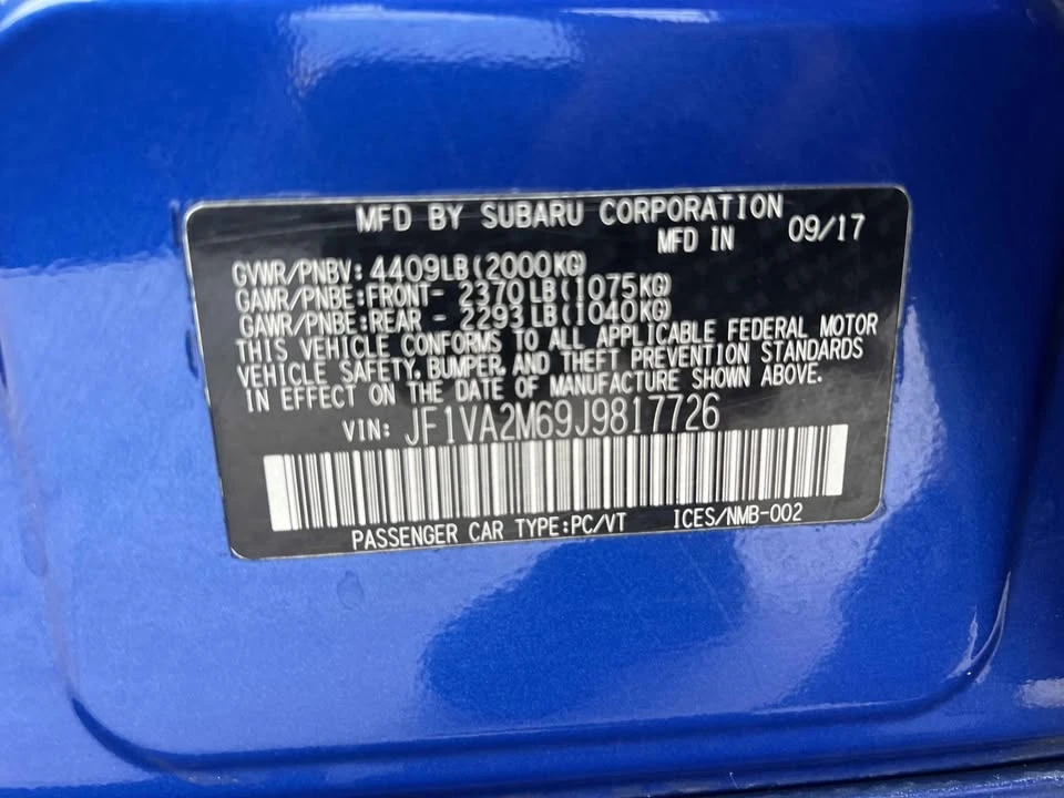 2018 Subaru Impreza WRX 4th Gen - Image 8 of 11