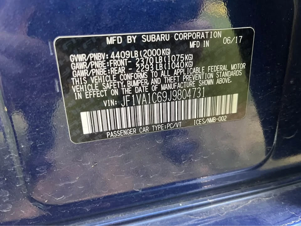 2018 Subaru Impreza WRX 4th Gen - Image 6 of 7
