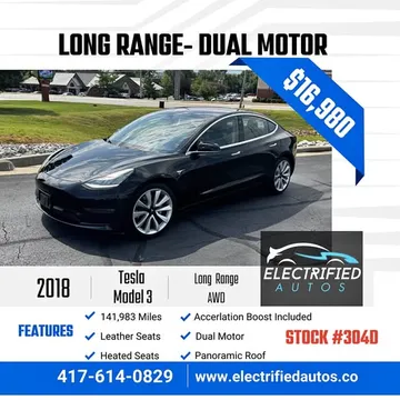 2018 Tesla Model 3 Long Range