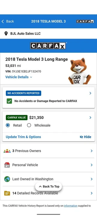 2018 Tesla Model 3 - Image 17 of 18