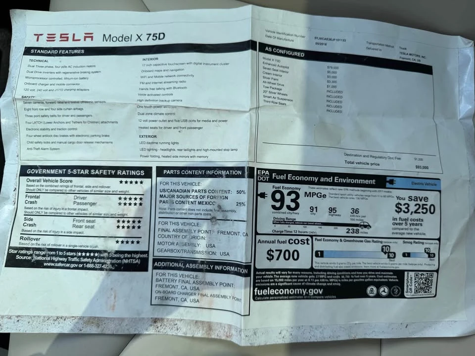 2018 Tesla Model X - Image 14 of 16