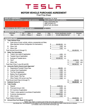 2018 Tesla Model 3 - Image 2 of 2