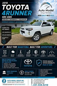 2018 Toyota 4Runner SR5 4WD