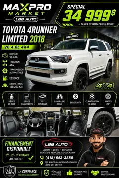 2018 Toyota 4Runner Limited