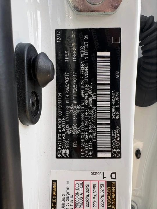 2018 Toyota 4Runner 5th Gen - Image 8 of 8