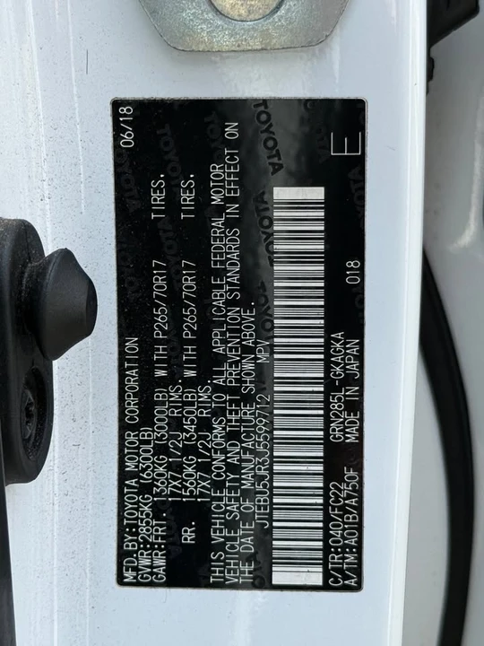 2018 Toyota 4Runner 5th Gen - Image 5 of 17