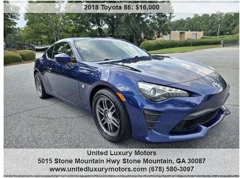 2018 Toyota 86 Coupe