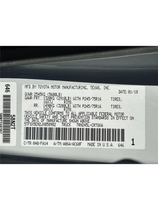 2018 Toyota Tacoma 3rd Gen - Image 10 of 12