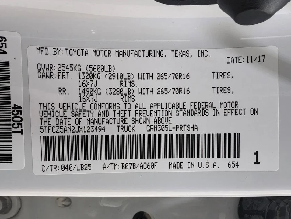 2018 Toyota Tacoma 3rd Gen - Image 9 of 10
