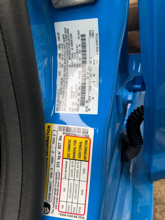2018 Ford Focus RS 3rd Gen - Image 3 of 6