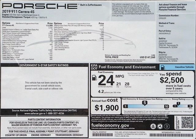 2018 Porsche 991 Carrera 4S - Image 15 of 15