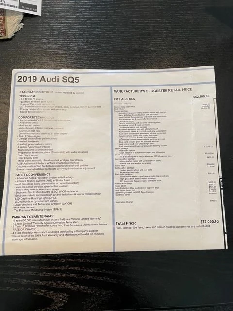 2019 Audi FY SQ5 - Image 7 of 7