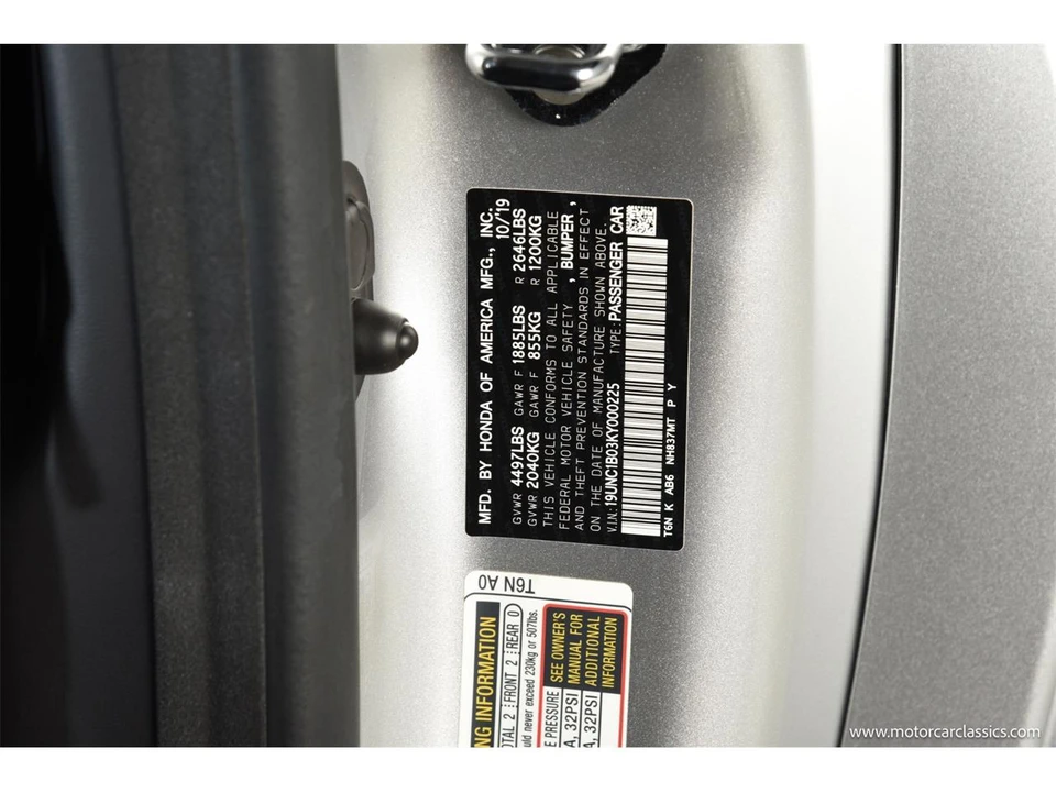 2019 Acura NC1 NSX - Image 30 of 31