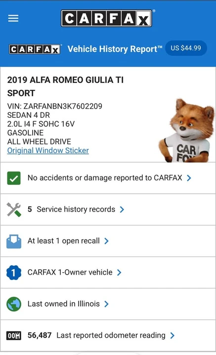 2019 Alfa Romeo Giulia - Image 20 of 20