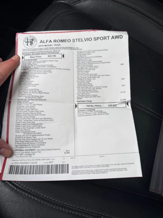 2019 Alfa Romeo Stelvio - Image 19 of 20