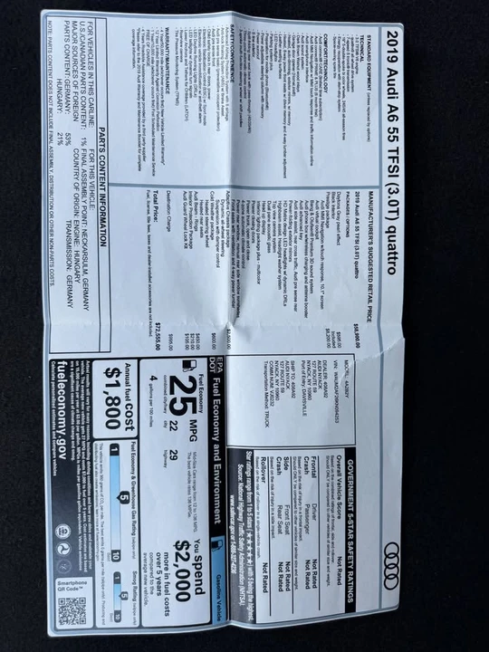 2019 Audi C8 A6 - Image 20 of 20