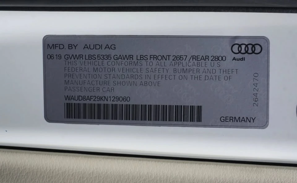 2019 Audi C8 A6 - Image 7 of 7