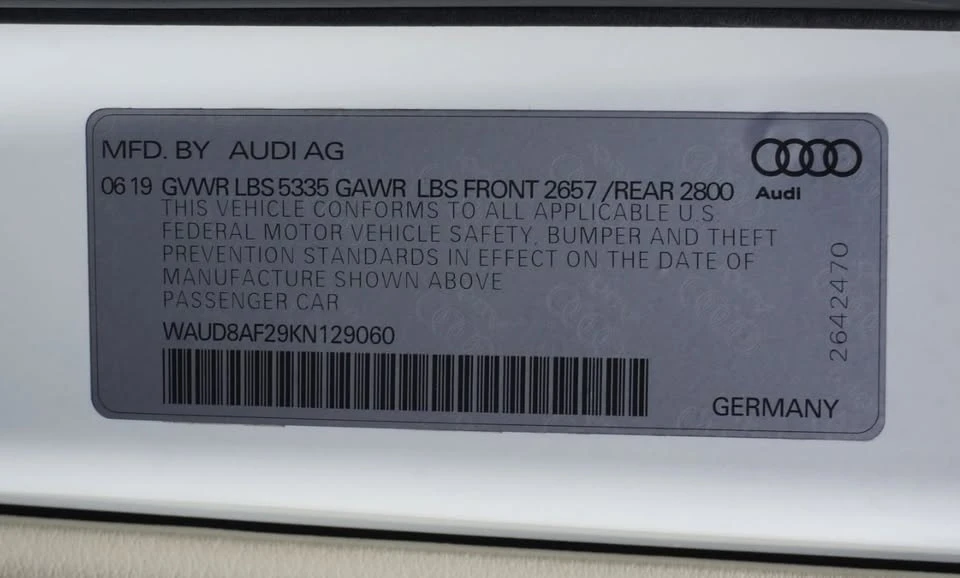 2019 Audi C8 A6 - Image 9 of 9
