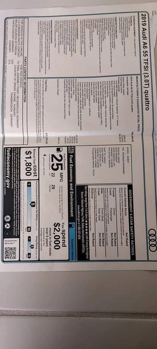 2019 Audi C8 A6 - Image 17 of 17