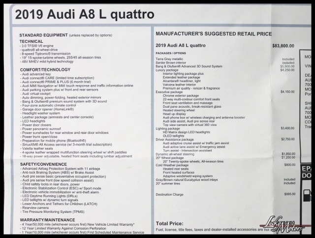 2019 Audi D5 A8 - Image 2 of 12