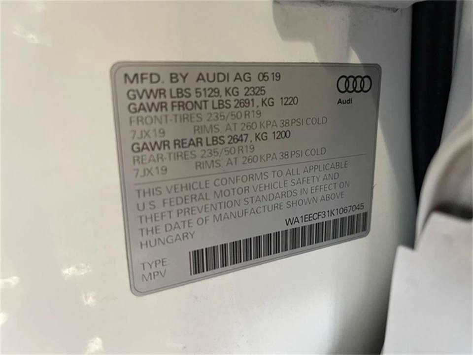 2019 Audi F3 Q3 - Image 19 of 31