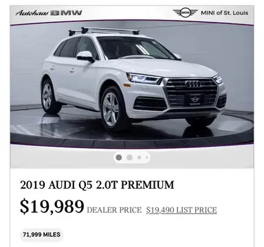 2019 Audi Q5 2.0T Premium Plus Sport Utility 4D