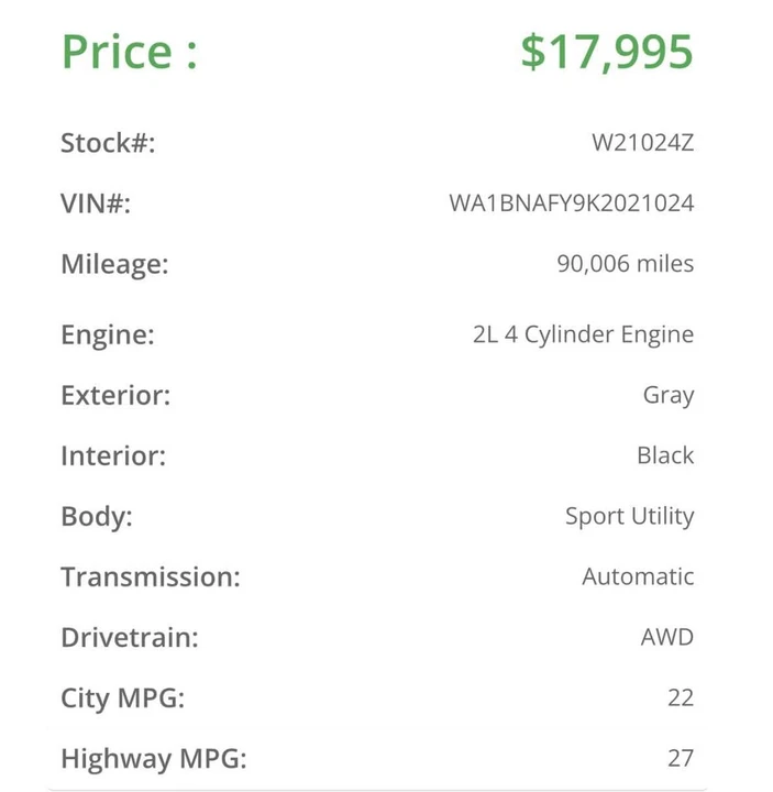 2019 Audi FY Q5 - Image 5 of 19