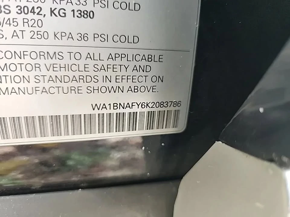 2019 Audi FY Q5 - Image 8 of 9