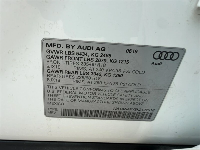 2019 Audi FY Q5 - Image 20 of 20