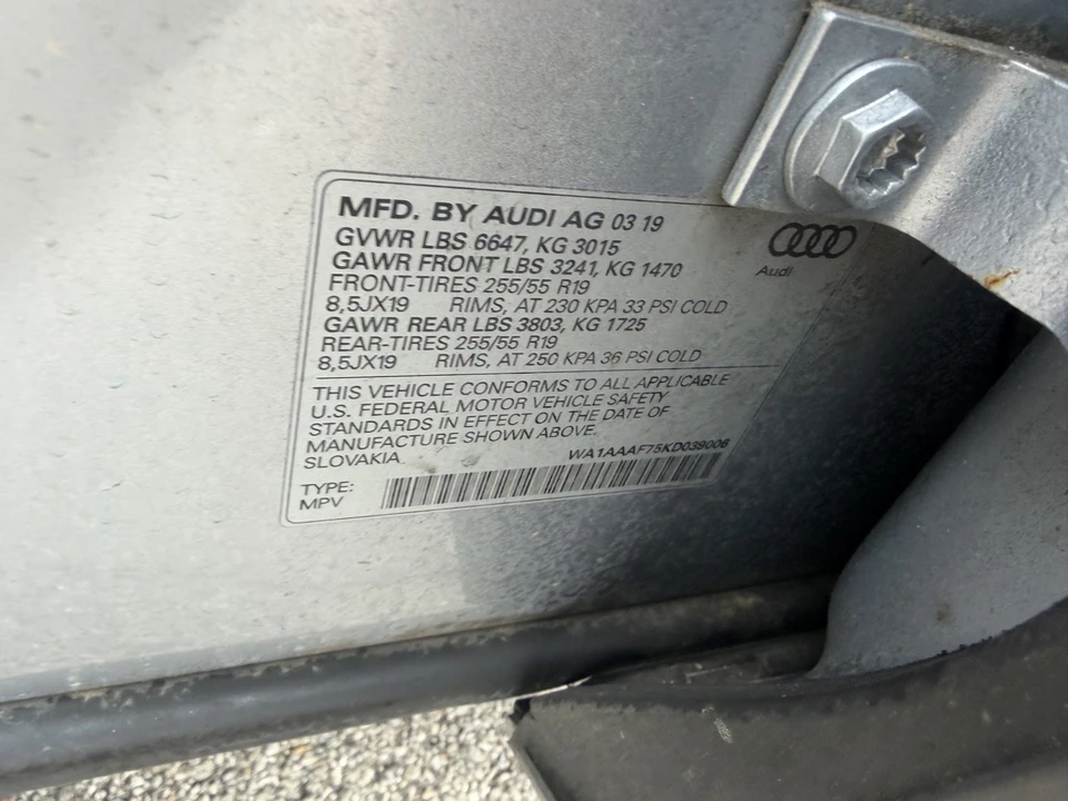 2019 Audi 4M Q7 - Image 21 of 22
