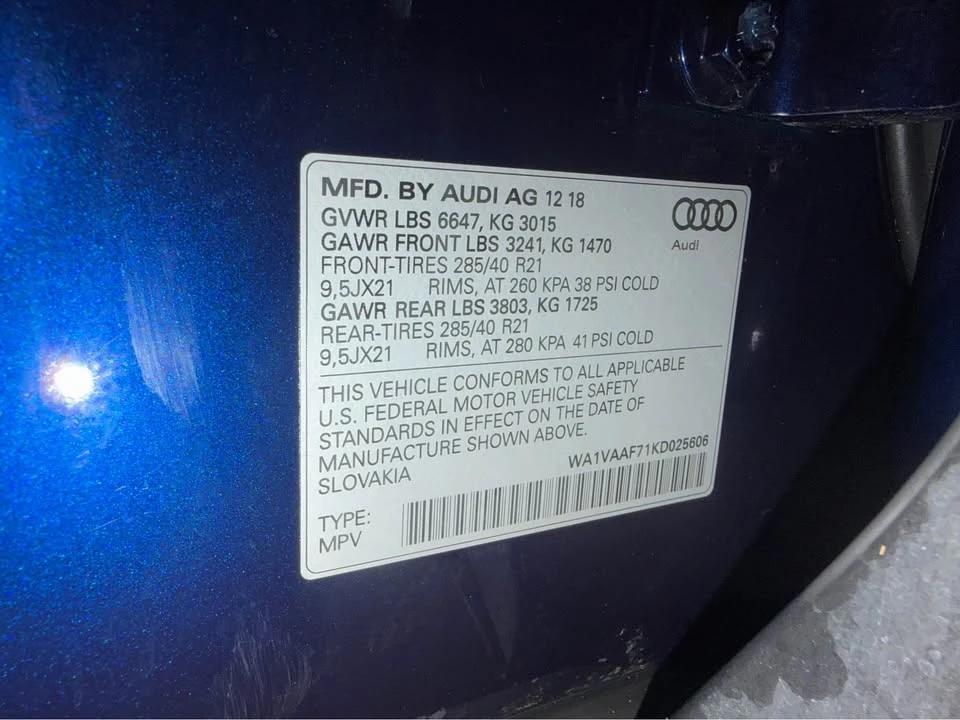 2019 Audi 4M Q7 - Image 16 of 17