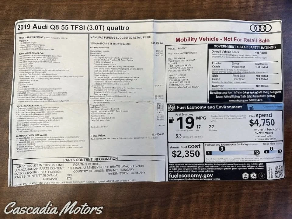 2019 Audi Q8 - Image 3 of 20