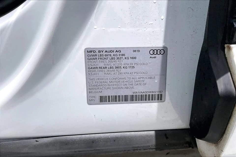 2019 Audi FY Q5 - Image 20 of 20