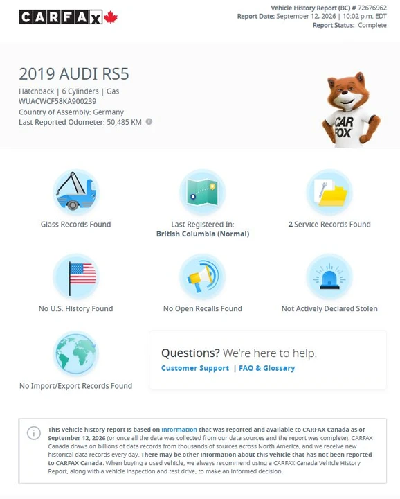 2019 Audi B9 RS5 - Image 2 of 16