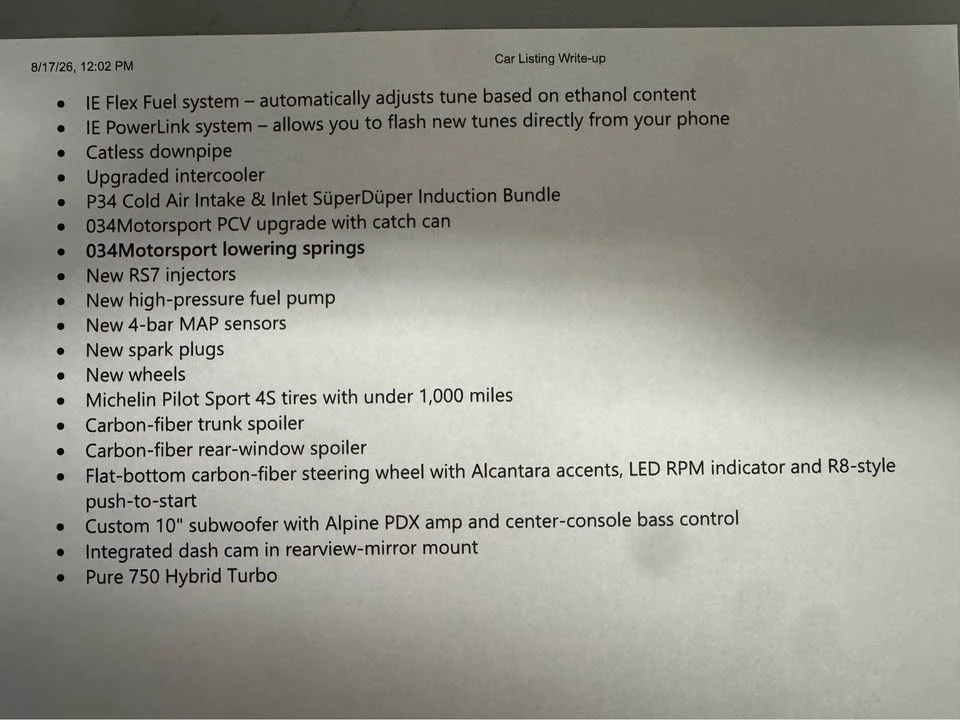2019 Audi B9 S5 - Image 19 of 20
