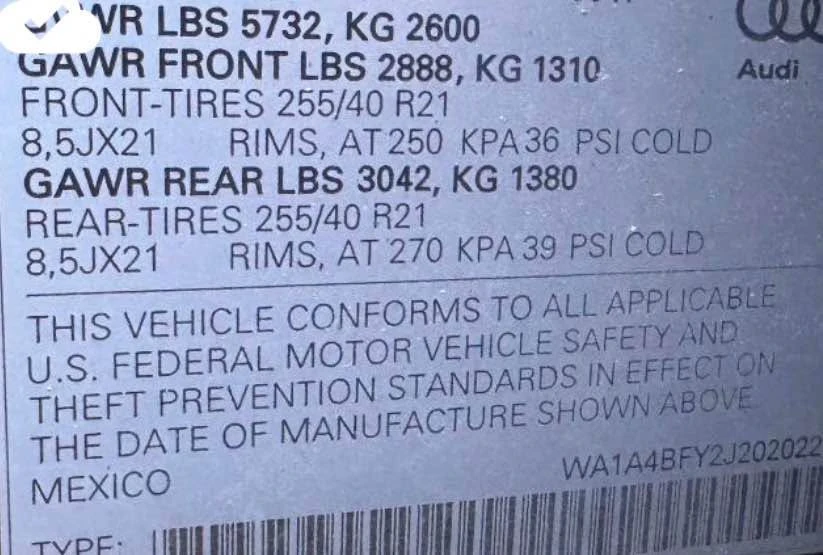 2019 Audi FY SQ5 - Image 8 of 8