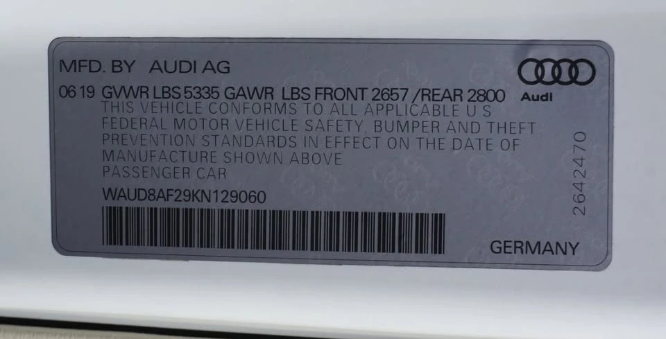 2019 Audi C8 A6 - Image 7 of 7