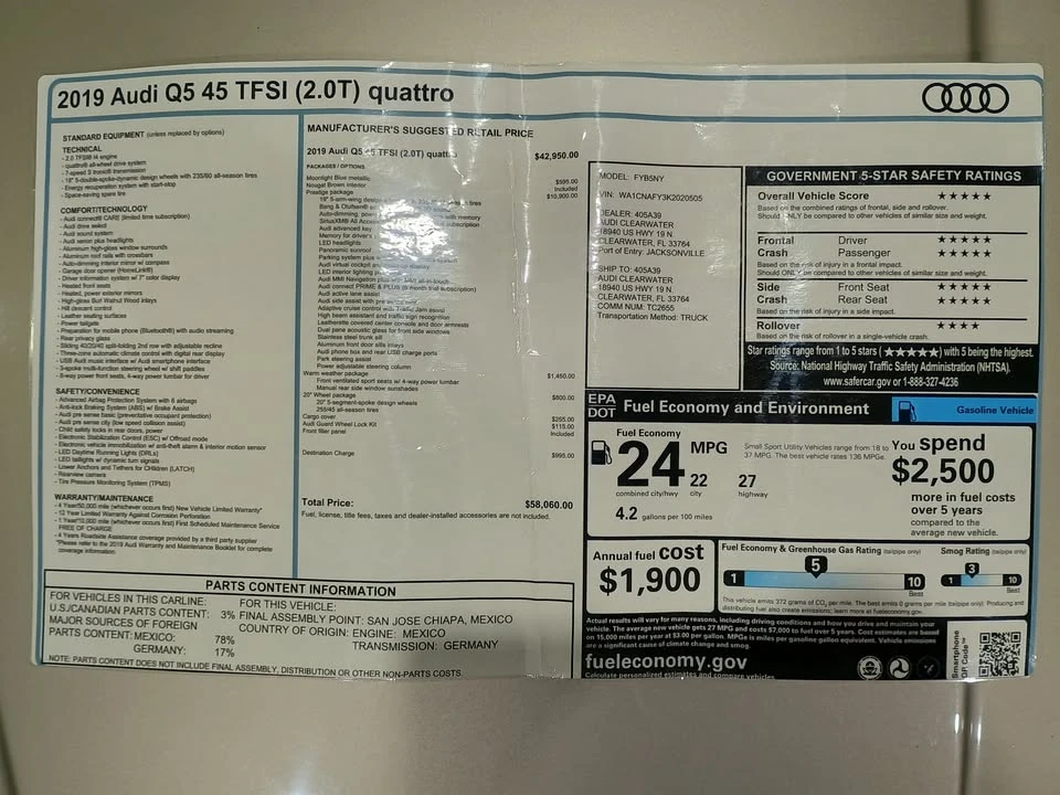 2019 Audi FY Q5 - Image 19 of 20