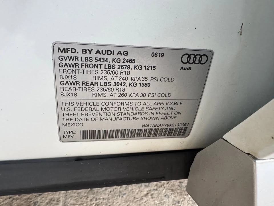 2019 Audi FY Q5 - Image 11 of 11