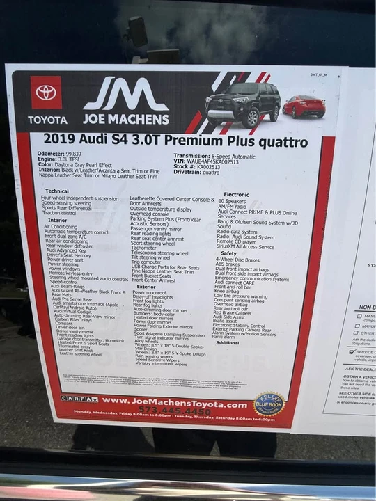 2019 Audi B9 S4 - Image 7 of 7