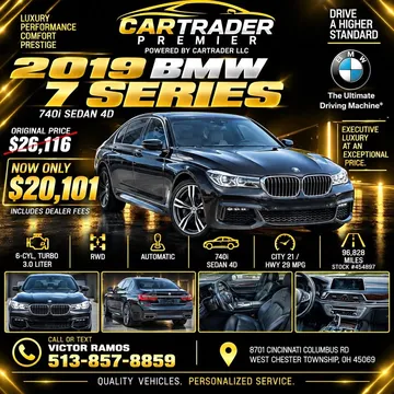 2019 BMW 740i Sedan 4D