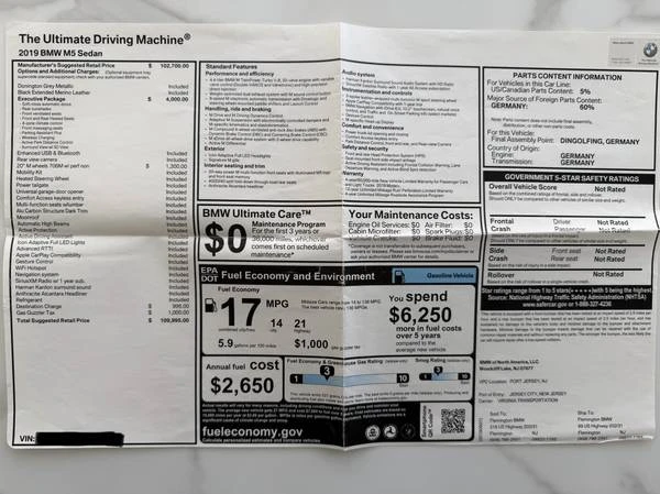 2019 BMW F90 M5 - Image 20 of 21