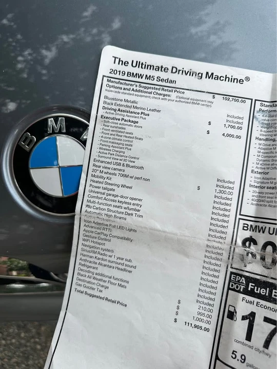 2019 BMW F90 M5 - Image 20 of 20