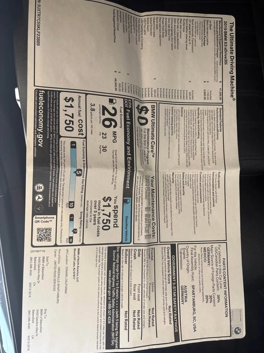 2019 BMW G01 X3 - Image 3 of 18