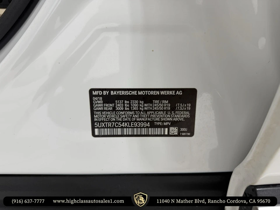 2019 BMW G01 X3 - Image 13 of 21