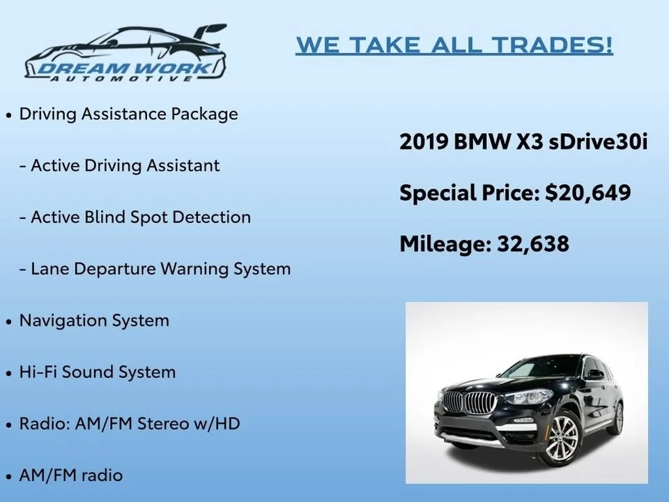 2019 BMW G01 X3 - Image 2 of 20
